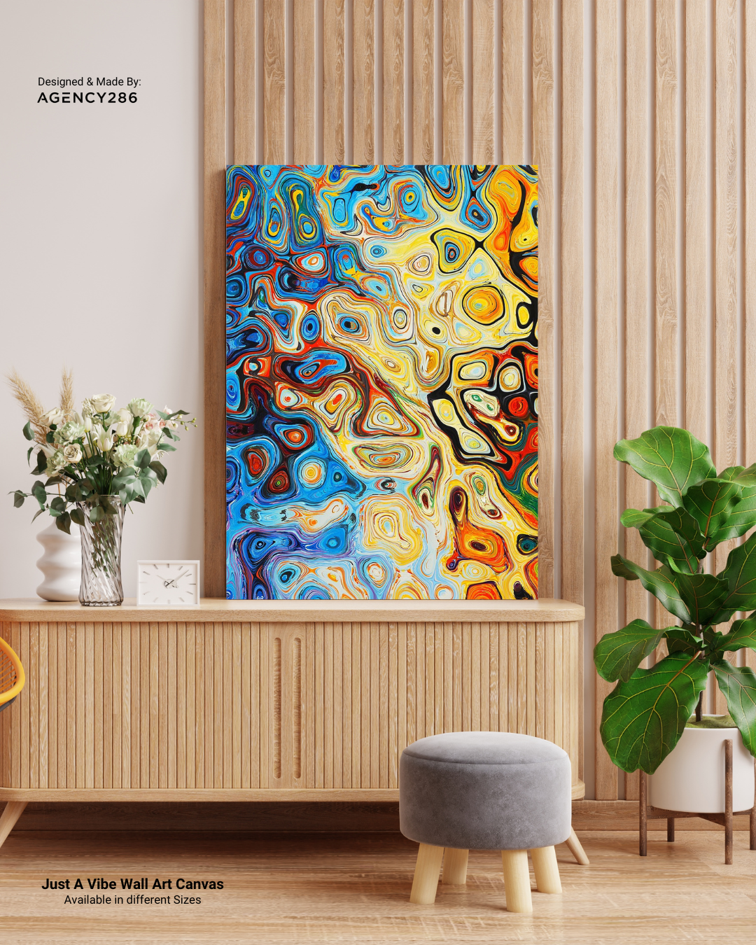 Just A Vibe Wall Art Canvas