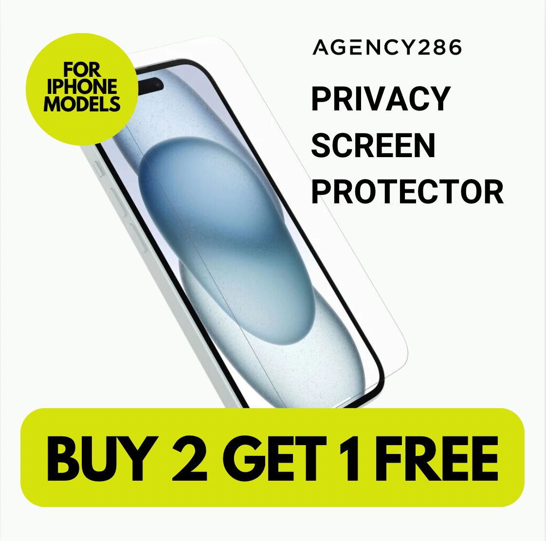 ShieldGuard Privacy Screen Protector – Anti-Spy Glass for iPhone By Agency286