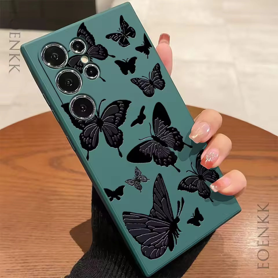 Black Butterfly Phone Case for Samsung Galaxy S Series & Note Series By Agency286