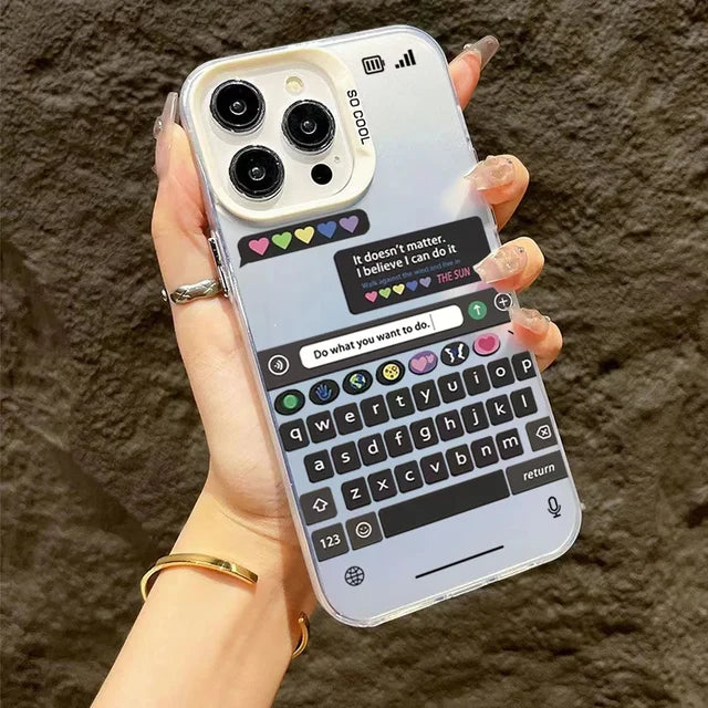 Creative Chat Interface Cool Phone Case for iPhone by Agency286