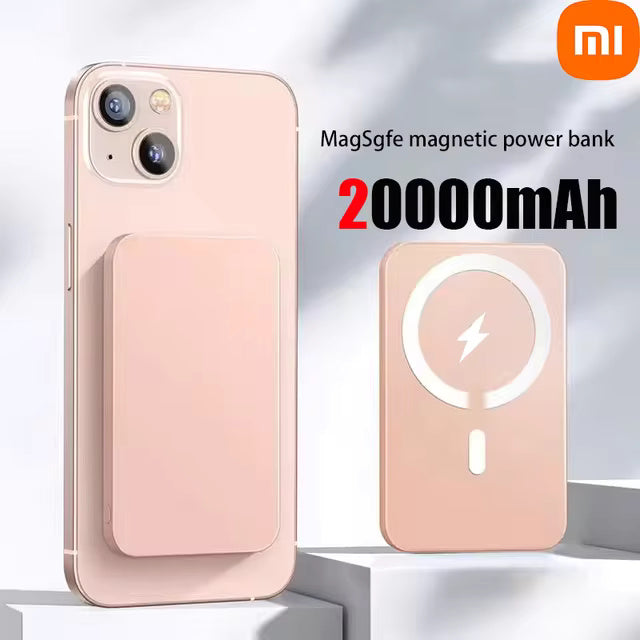 MegaSnap 500,000mAh Wireless Power Bank for iPhone 12–15 Pro Max. By Agency286.