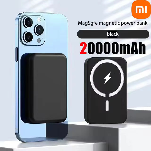 MegaSnap 500,000mAh Wireless Power Bank for iPhone 12–15 Pro Max. By Agency286.