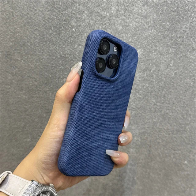 INS Washed Denim Jeans Phone Case for iPhone by Agency286