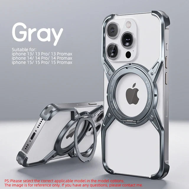 Magnetic Metal Aluminium Alloy Frameless Case for iPhone by Agency286 *