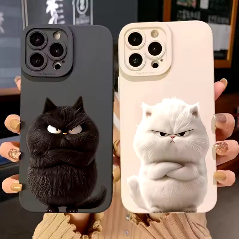 Funny Cool Cat Silicone Case for Samsung Galaxy S & A Series – Soft, Protective Cover by Agency286